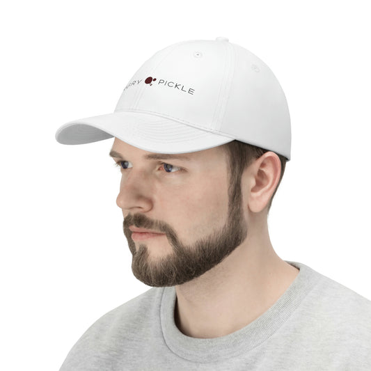 Angry Pickle Twill Cap (White)